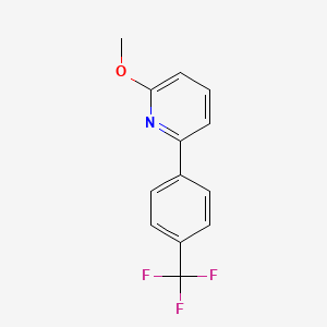 molecular formula C13H10F3NO B598208 2-Methoxy-6-(4-(trifluoromethyl)phenyl)pyridine CAS No. 1202026-99-0