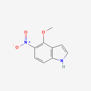 molecular formula C9H8N2O3 B598231 4-Methoxy-5-nitro-1H-indole CAS No. 175913-28-7