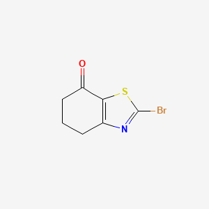 molecular formula C7H6BrNOS B598240 2-Bromo-5,6-dihydrobenzo[d]thiazol-7(4H)-one CAS No. 1201633-72-8