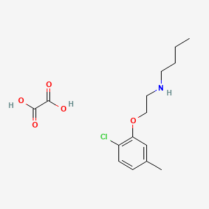 molecular formula C15H22ClNO5 B5982501 N-[2-(2-chloro-5-methylphenoxy)ethyl]butan-1-amine;oxalic acid 