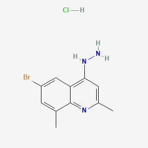 6-Bromo-2,8-dimethyl-4-hydrazinoquinoline hydrochloride