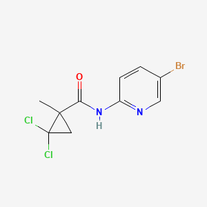 molecular formula C10H9BrCl2N2O B5982771 N-(5-bromopyridin-2-yl)-2,2-dichloro-1-methylcyclopropanecarboxamide 