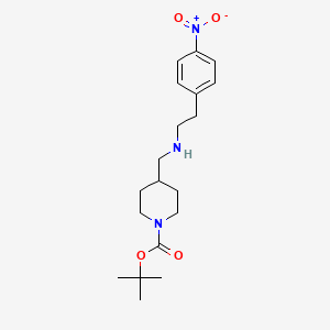 tert-Butyl 4-({[2-(4-nitrophenyl)ethyl]amino}methyl)piperidine-1-carboxylate