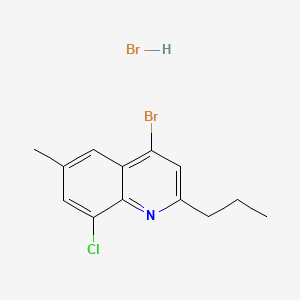 4-Bromo-8-chloro-6-methyl-2-propylquinoline hydrobromide