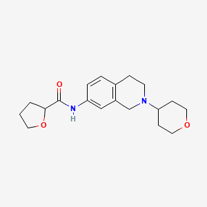 molecular formula C19H26N2O3 B5982901 N-[2-(oxan-4-yl)-3,4-dihydro-1H-isoquinolin-7-yl]oxolane-2-carboxamide 