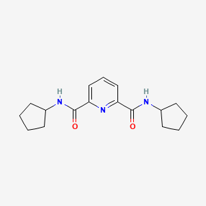 molecular formula C17H23N3O2 B5982919 N,N'-dicyclopentylpyridine-2,6-dicarboxamide 