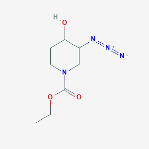 (3S,4S)-ethyl 3-azido-4-hydroxypiperidine-1-carboxylate