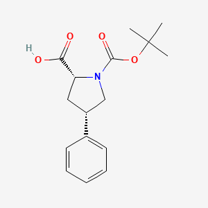 (2R,4S)-1-(tert-butoxycarbonyl)-4-phenylpyrrolidine-2-carboxylic acid