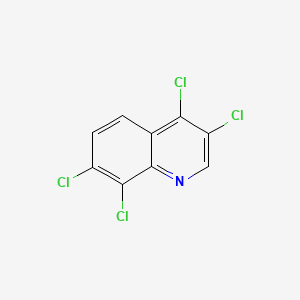 molecular formula C9H3Cl4N B598301 3,4,7,8-Tetrachloroquinoline CAS No. 1204812-18-9