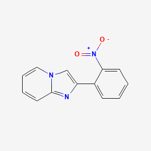 molecular formula C13H9N3O2 B598307 2-(2-Nitrophenyl)imidazo[1,2-a]pyridine CAS No. 126267-63-8
