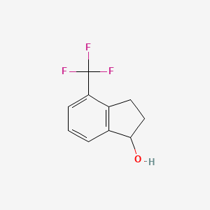 molecular formula C10H9F3O B598308 4-(Trifluoromethyl)-1-indanol CAS No. 1202577-87-4