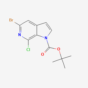 tert-Butyl 5-bromo-7-chloro-1H-pyrrolo[2,3-c]pyridine-1-carboxylate