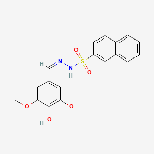 molecular formula C19H18N2O5S B5983126 N'-(4-hydroxy-3,5-dimethoxybenzylidene)-2-naphthalenesulfonohydrazide 