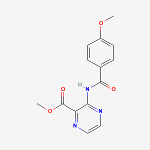 3-[(4-Methoxybenzoyl)amino]pyrazine-2-carboxylic acid methyl ester