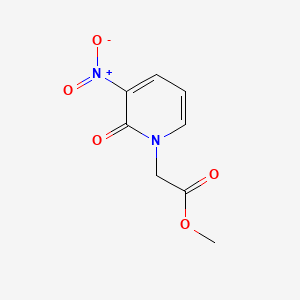 molecular formula C8H8N2O5 B598319 Methyl 2-(3-nitro-2-oxopyridin-1(2H)-yl)acetate CAS No. 183666-09-3