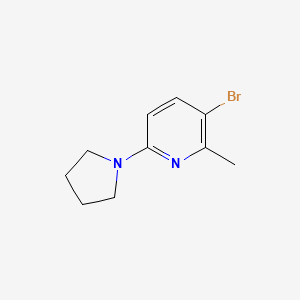 3-Bromo-2-methyl-6-(pyrrolidin-1-YL)pyridine