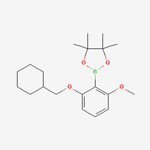 2-[2-(Cyclohexylmethoxy)-6-methoxyphenyl]-4,4,5,5-tetramethyl-1,3,2-dioxaborolane