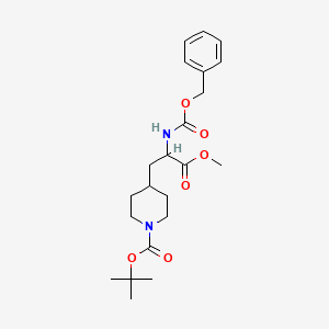tert-Butyl 4-(2-(((benzyloxy)carbonyl)amino)-3-methoxy-3-oxopropyl)piperidine-1-carboxylate