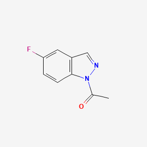 molecular formula C9H7FN2O B598338 1-Acetyl-5-fluoro-1H-indazole CAS No. 141071-11-6