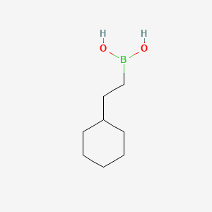 molecular formula C8H17BO2 B598350 2-(CYCLOHEXYLETHYL)BORONIC ACID CAS No. 105869-43-0