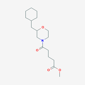 molecular formula C17H29NO4 B5983526 methyl 5-[2-(cyclohexylmethyl)-4-morpholinyl]-5-oxopentanoate 