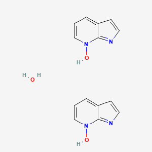 molecular formula C14H14N4O3 B598354 7-氮杂吲哚 N-氧化物半水合物 CAS No. 1202864-61-6