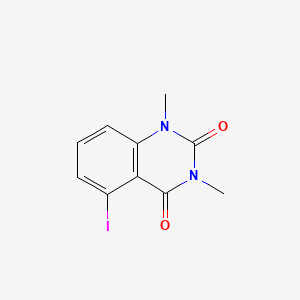 molecular formula C10H9IN2O2 B598363 5-Iodo-1,3-dimethylquinazoline-2,4(1H,3H)-dione CAS No. 1202679-06-8