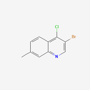 molecular formula C10H7BrClN B598369 3-Bromo-4-chloro-7-methylquinoline CAS No. 1204810-23-0