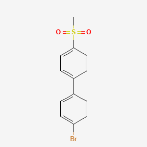 molecular formula C13H11BrO2S B598373 4'-Bromo-4-methanesulfonyl-biphenyl CAS No. 1774-28-3