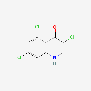 molecular formula C9H4Cl3NO B598376 3,5,7-Trichloroquinolin-4(1H)-one CAS No. 1204811-23-3