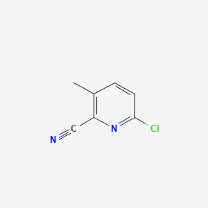 molecular formula C7H5ClN2 B598378 6-Chloro-3-methylpicolinonitrile CAS No. 1201924-31-3