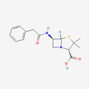 (2S,5R,6R)-3,3-dimethyl-6-[(2-phenylacetyl)amino]-4-thia-1-azabicyclo[3.2.0]heptane-2-carboxylic acid