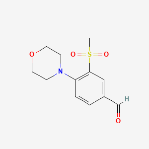 3-(Methylsulfonyl)-4-morpholinobenzaldehyde