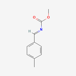 molecular formula C10H11NO2 B598404 methyl (NE)-N-[(4-methylphenyl)methylidene]carbamate CAS No. 199604-16-5