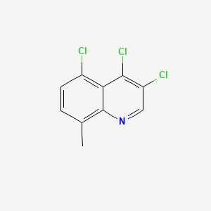 molecular formula C10H6Cl3N B598419 3,4,5-Trichloro-8-methylquinoline CAS No. 1204811-79-9