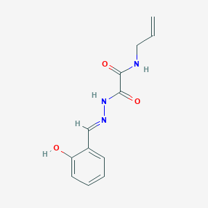 molecular formula C12H13N3O3 B5984274 N-allyl-2-[2-(2-hydroxybenzylidene)hydrazino]-2-oxoacetamide 
