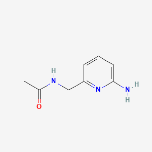 molecular formula C8H11N3O B598429 N-((6-Aminopyridin-2-YL)methyl)acetamide CAS No. 1203295-89-9