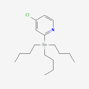 molecular formula C17H30ClNSn B598430 4-Chloro-2-(tributylstannyl)pyridine CAS No. 1204580-71-1
