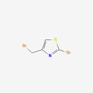 molecular formula C4H3Br2NS B598432 2-Bromo-4-(bromomethyl)thiazole CAS No. 180597-85-7