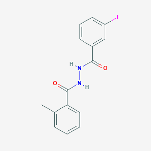 molecular formula C15H13IN2O2 B5984327 N'-(3-iodobenzoyl)-2-methylbenzohydrazide 