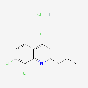 molecular formula C12H11Cl4N B598434 2-Propyl-4,7,8-trichloroquinoline hydrochloride CAS No. 1204811-29-9