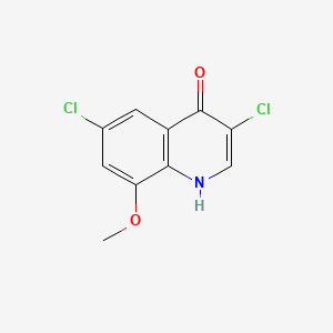 molecular formula C10H7Cl2NO2 B598438 3,6-Dichloro-8-methoxyquinolin-4(1H)-one CAS No. 1204812-10-1