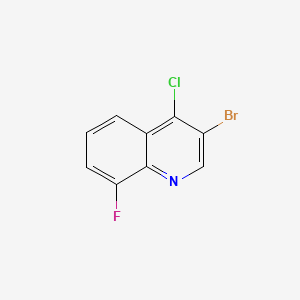 molecular formula C9H4BrClFN B598439 3-Bromo-4-chloro-8-fluoroquinoline CAS No. 1204810-96-7