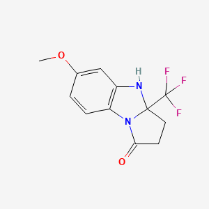 6-Methoxy-3a-(trifluoromethyl)-2,3,3a,4-tetrahydro-1H-benzo[d]pyrrolo[1,2-a]imidazol-1-one