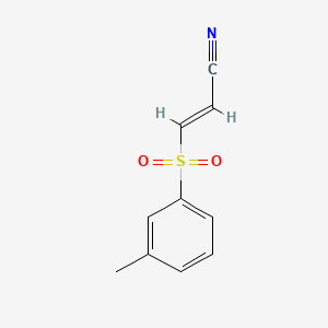 molecular formula C10H9NO2S B598441 3-(m-Tolylsulfonyl)acrylonitrile CAS No. 1012-69-7