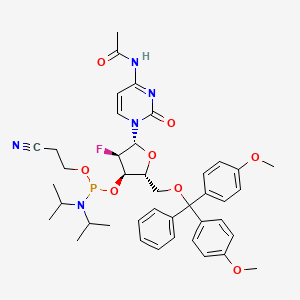 molecular formula C41H49FN5O8P B598442 2'-F-Ac-dC 磷酰胺 CAS No. 159414-99-0