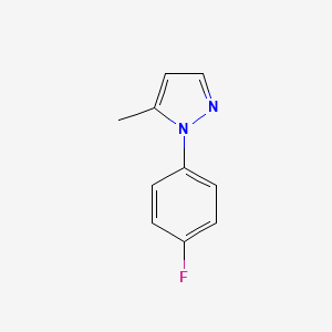 molecular formula C10H9FN2 B598448 1-(4-fluorophenyl)-5-methyl-1H-pyrazole CAS No. 166588-11-0