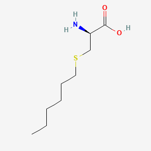 molecular formula C9H19NO2S B598449 (2S)-2-Amino-3-hexylsulfanylpropanoic acid CAS No. 121961-52-2