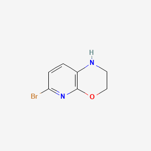 molecular formula C7H7BrN2O B598456 6-Bromo-2,3-dihydro-1H-pyrido[2,3-b][1,4]oxazine CAS No. 1203499-17-5