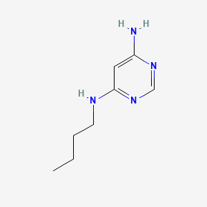 molecular formula C8H14N4 B598458 4-N-butylpyrimidine-4,6-diamine CAS No. 108484-95-3